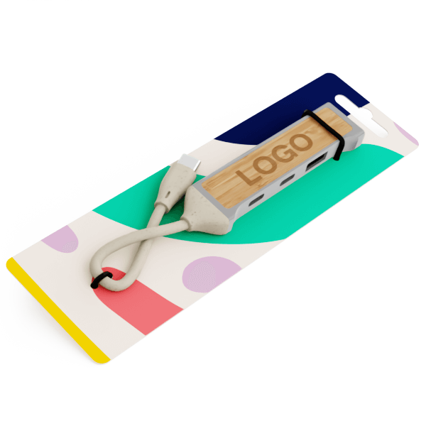 Expand Bamboo - Značkový rozbočovač USB