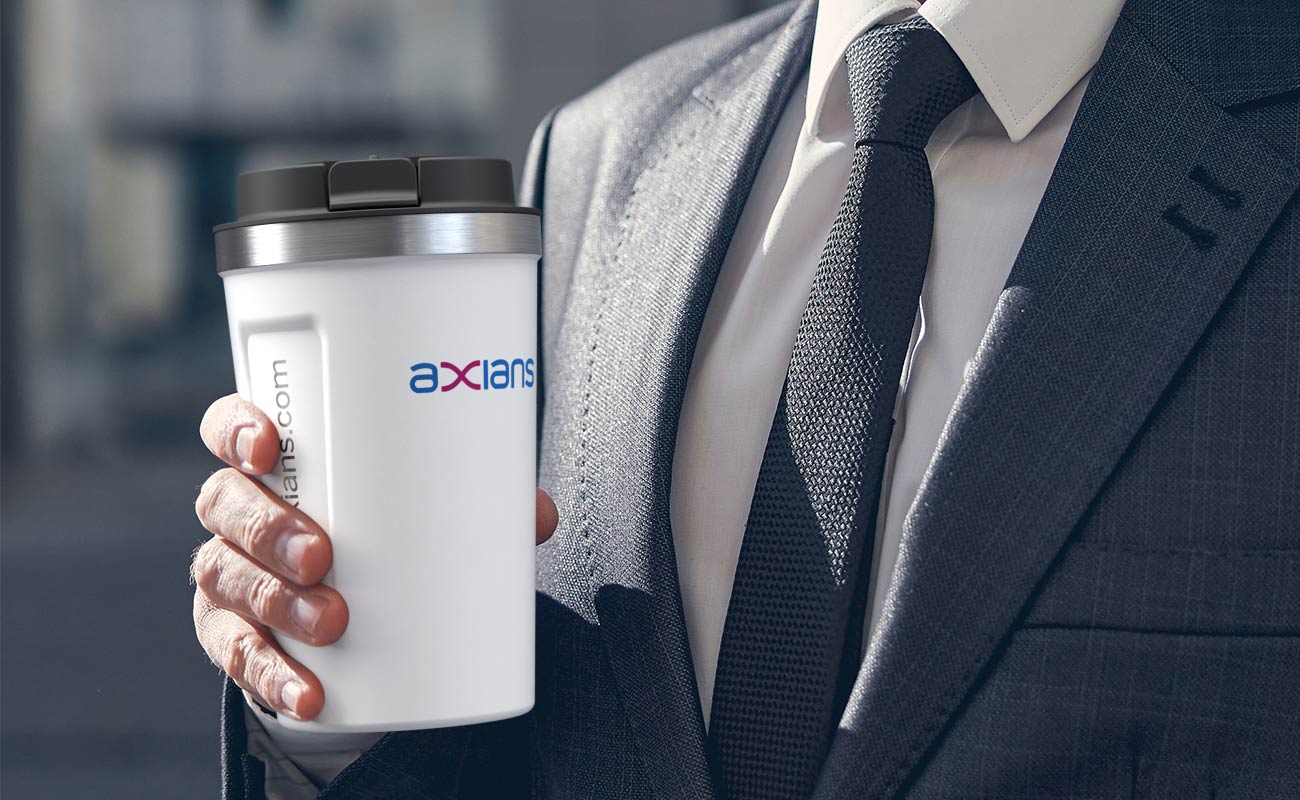 Aroma - Cestovní termohrnek s dvojitou stěnou a logem gallery thumbnail