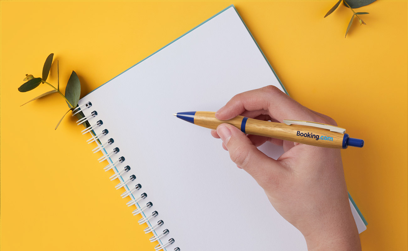 Contour - Bambusová pera s logem gallery thumbnail