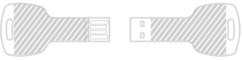 USB flash disk Laserové gravírování