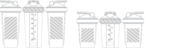 Láhev na šejkry Sítotisk Láhev na šejkry Sítotisk