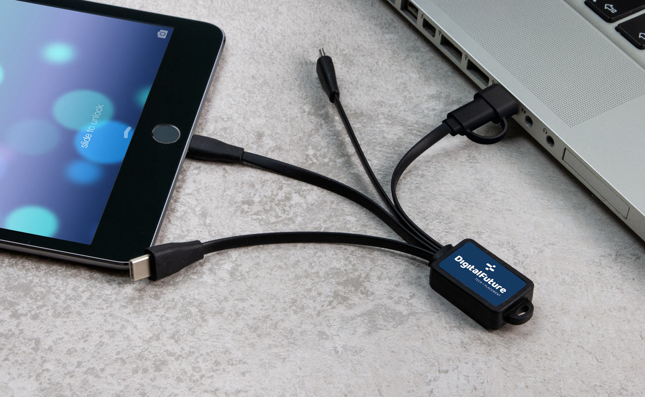 Multi - Chobotnice nabíjecí USB kabel brandovaný gallery thumbnail
