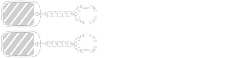 Přívěsek na klíče Sítotisk Přívěsek na klíče Sítotisk