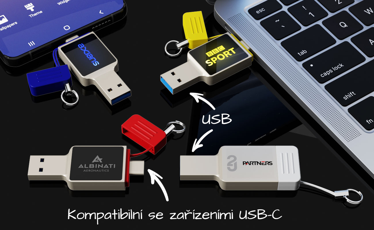 Neon - Reklamní Flash Disk USB-C