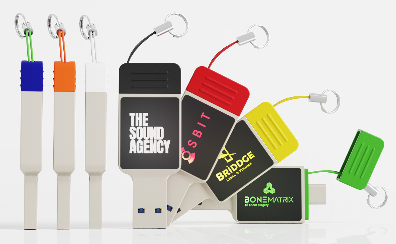 Neon - Flash Disk USB-C S Potiskem gallery thumbnail