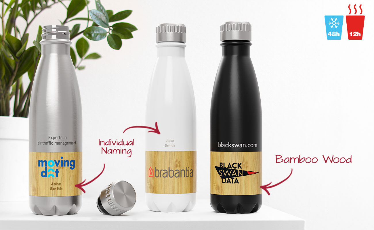 Nova Bamboo - Značková reklamní Bambusové láhve na vodu