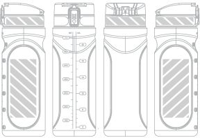 Láhev na šejkry S&iacute;totisk