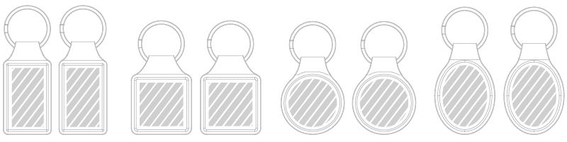 Přívěsek na klíče Sítotisk Přívěsek na klíče Sítotisk