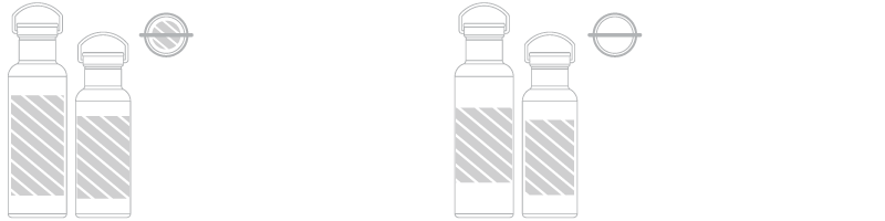 Láhev na vodu Sítotisk Láhev na vodu Sítotisk