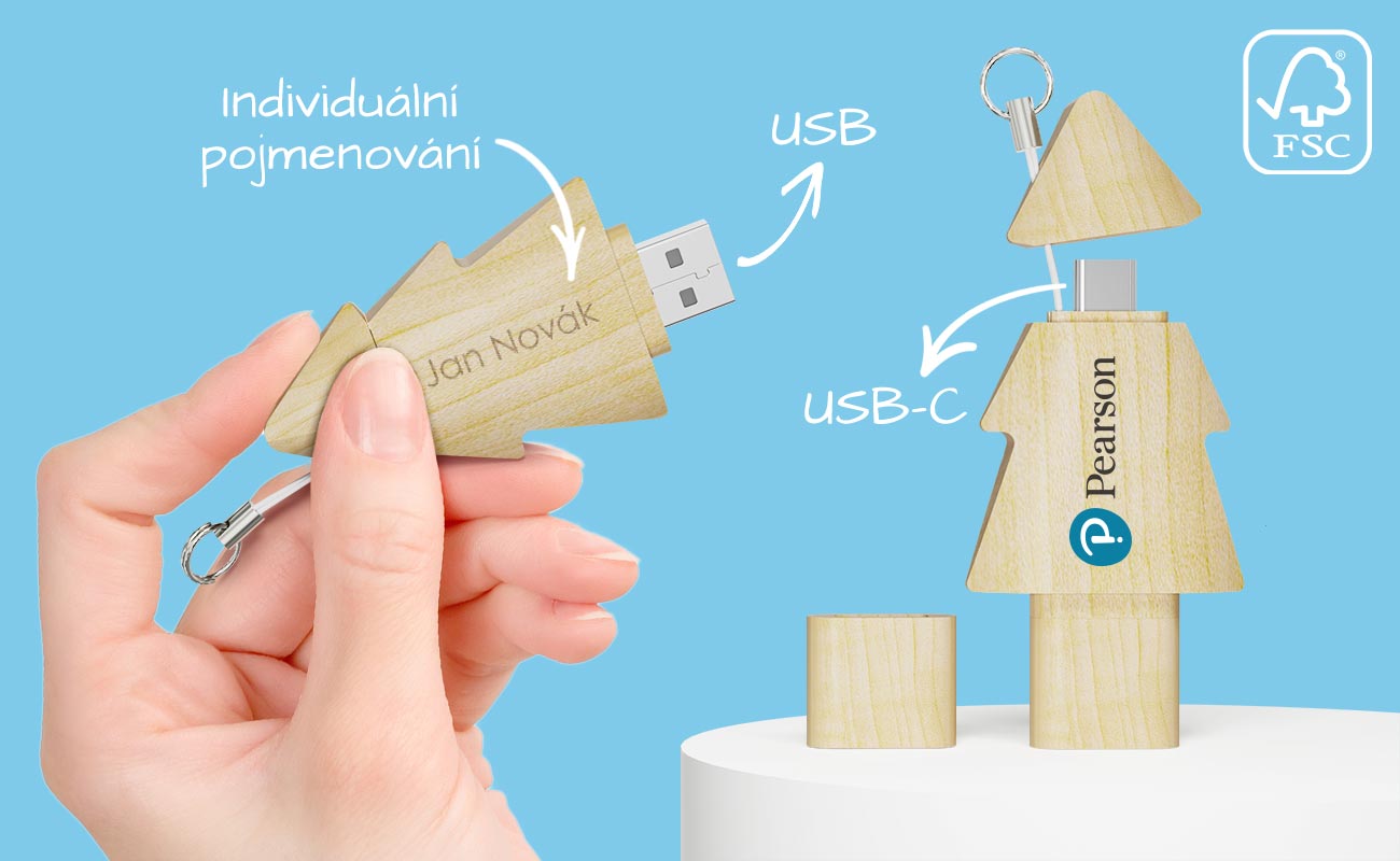 Tree Duo - Reklamní Flash Disk