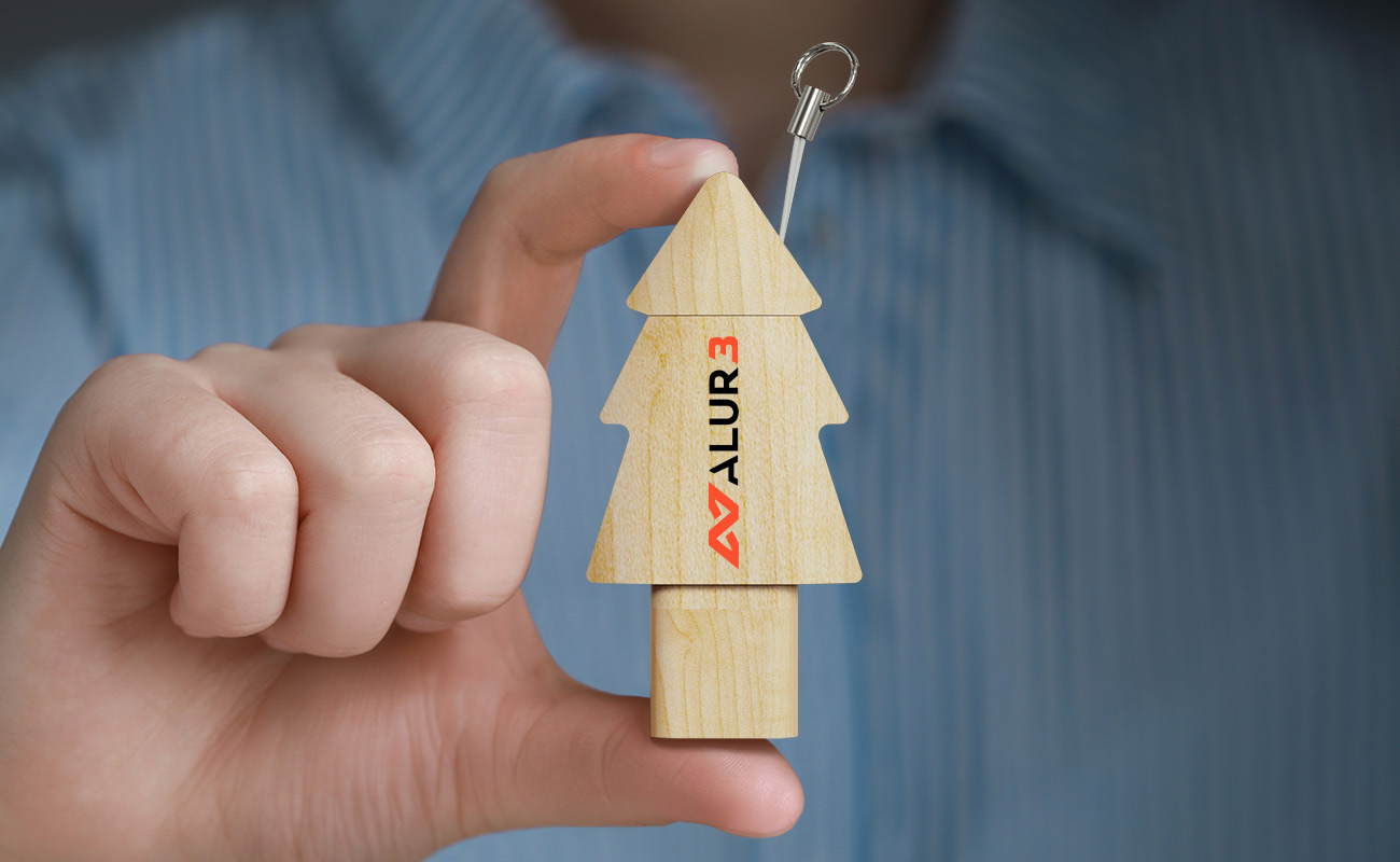 Tree Duo - Flash Disk S Vlastním Potiskem gallery thumbnail